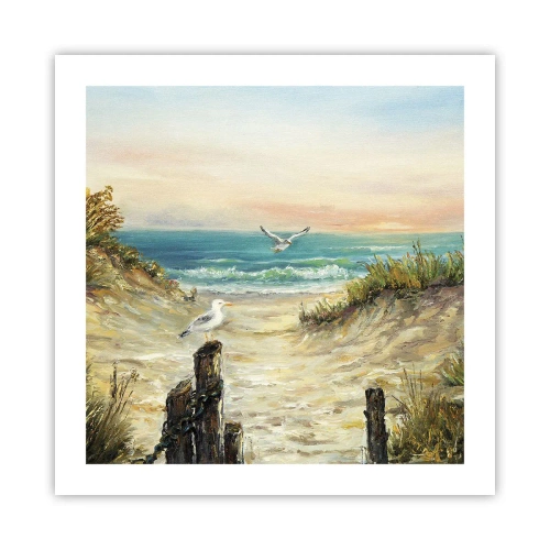 Plakat - Vindstille tilbagetog - 50x50 cm