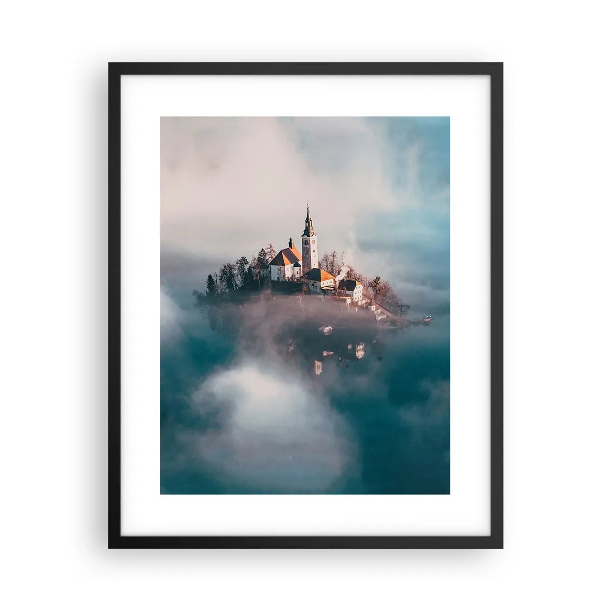 Plakat i sort ramme - Drømmeøen - 40x50 cm