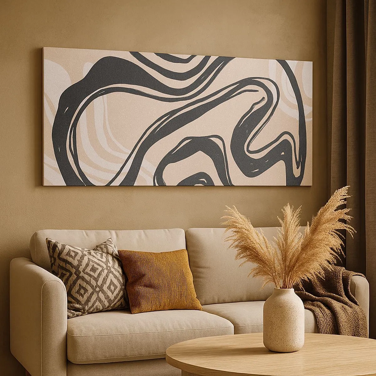 Lærredstryk - Billede på lærred - Multipliceret udtryk - 100x40 cm