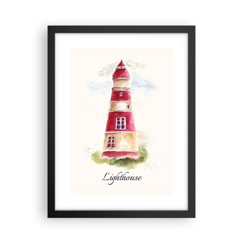 Plakat i sort ramme - Altid vejret omkring - 30x40 cm