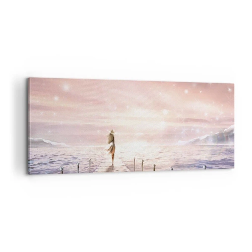 Lærredstryk - Billede på lærred - I lyset af en drøm - 100x40 cm