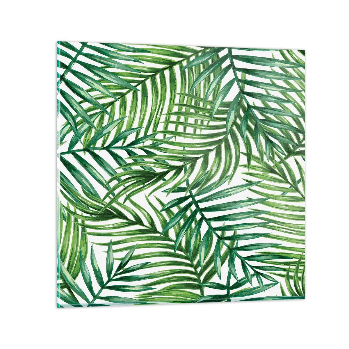 Billede på glas - Under det grønne baldakin - 30x30 cm