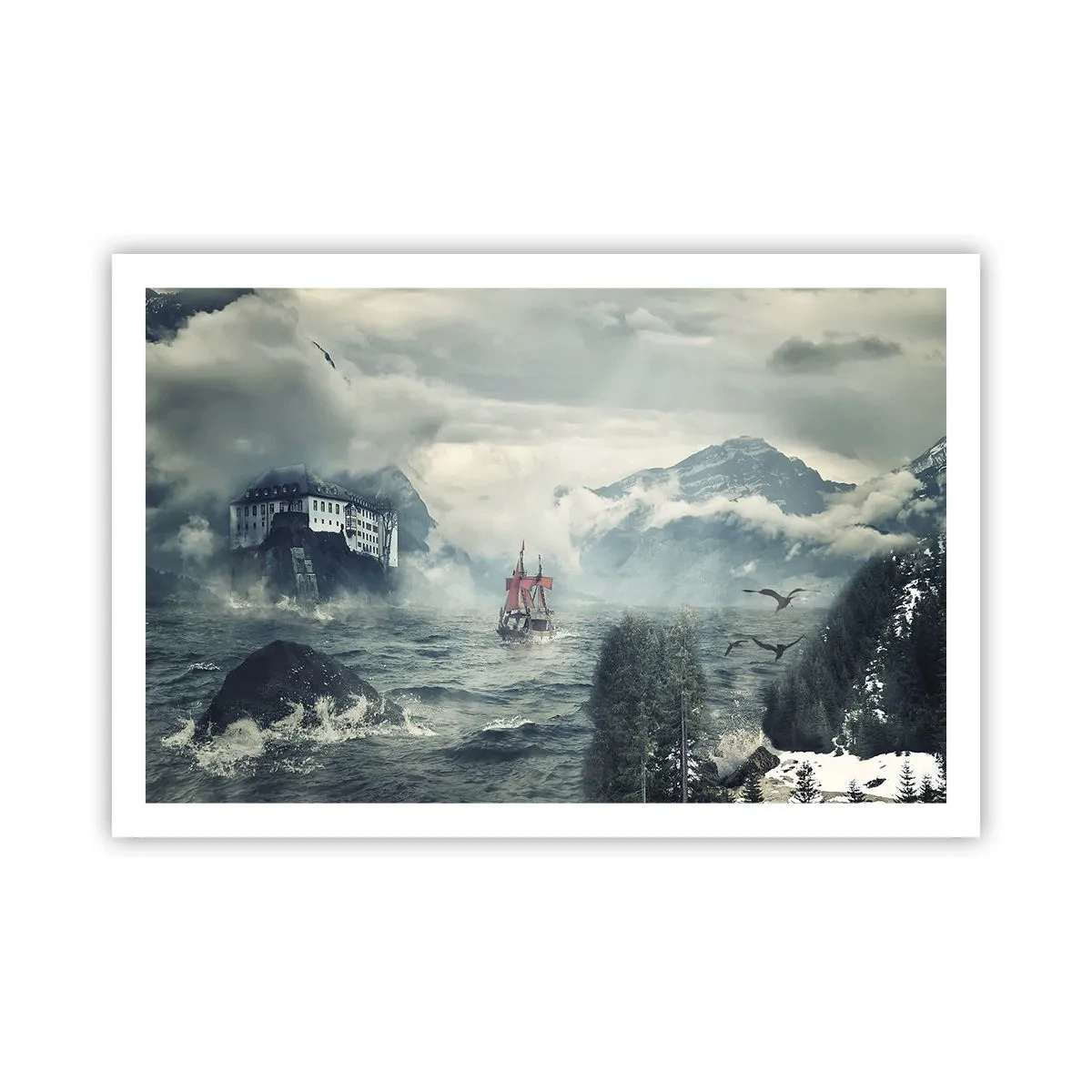 Plakat - På magiske vande - 91x61 cm