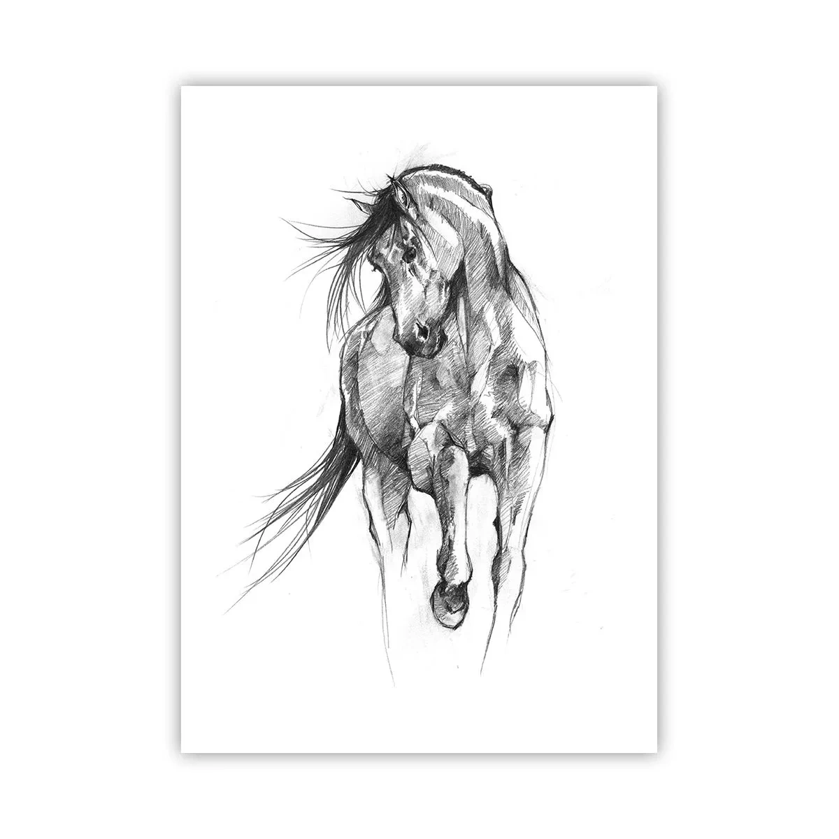 Plakat - I en yndefuld trav - 50x70 cm