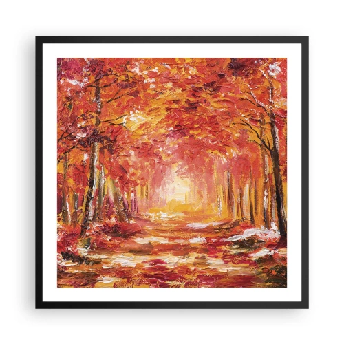 Plakat i sort ramme - Kobberskov - 60x60 cm