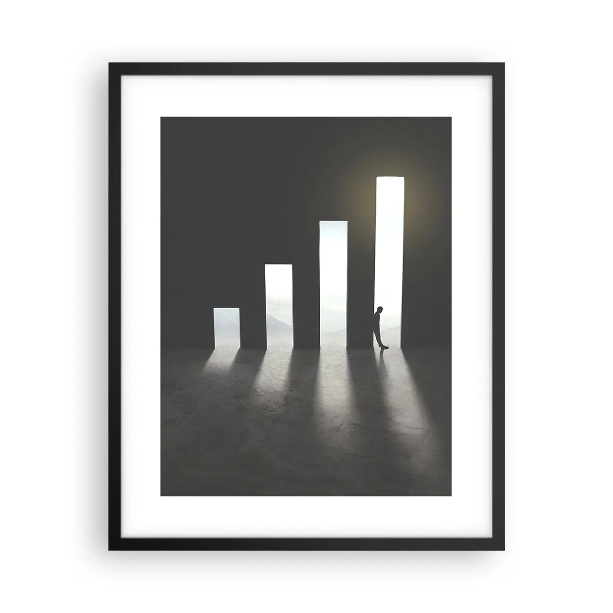 Plakat i sort ramme - Succes - et indtryk - 40x50 cm