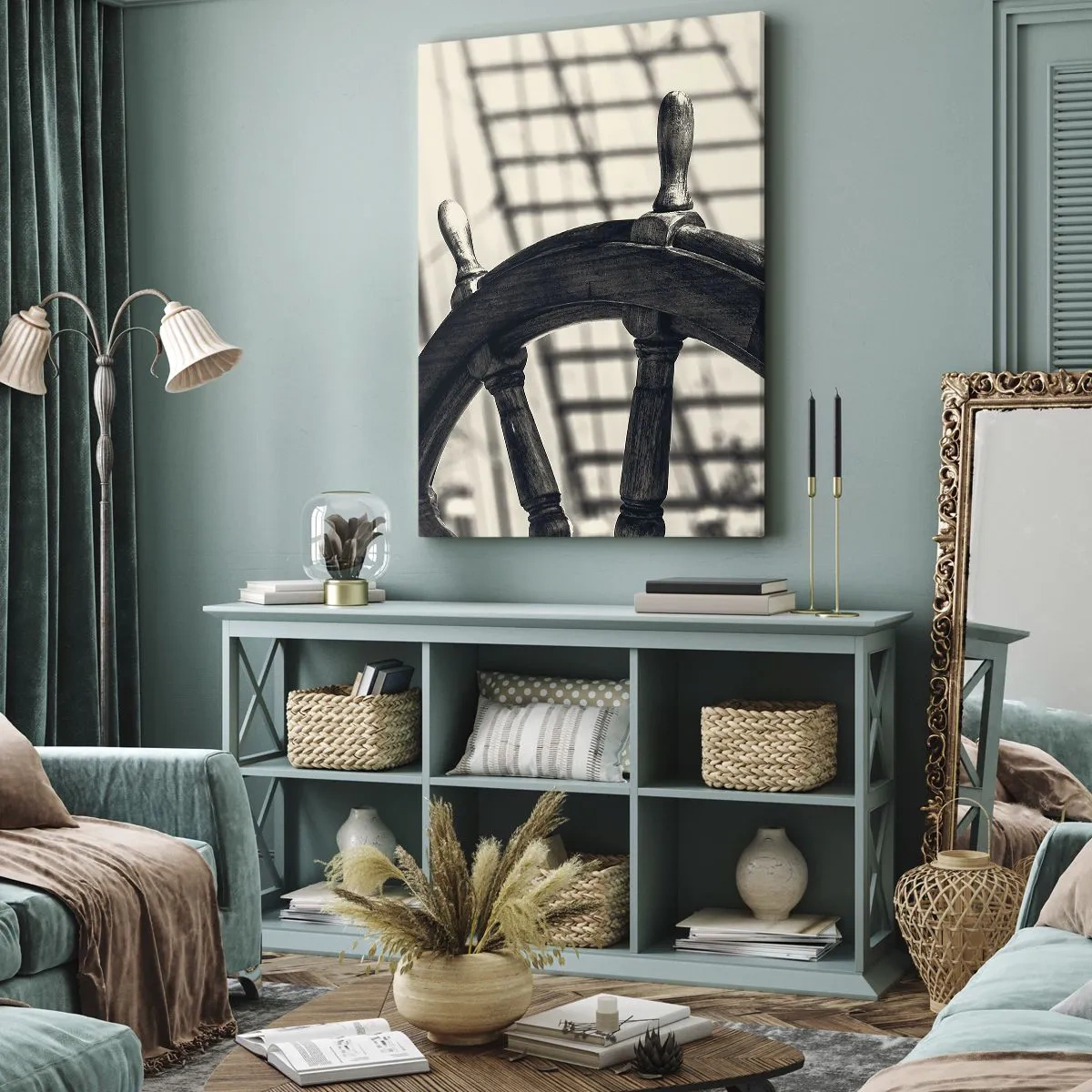 Lærredstryk - Billede på lærred - Historier om havet - 70x100 cm