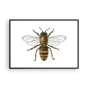 Plakat i sort ramme - Smuk og god - 100x70 cm