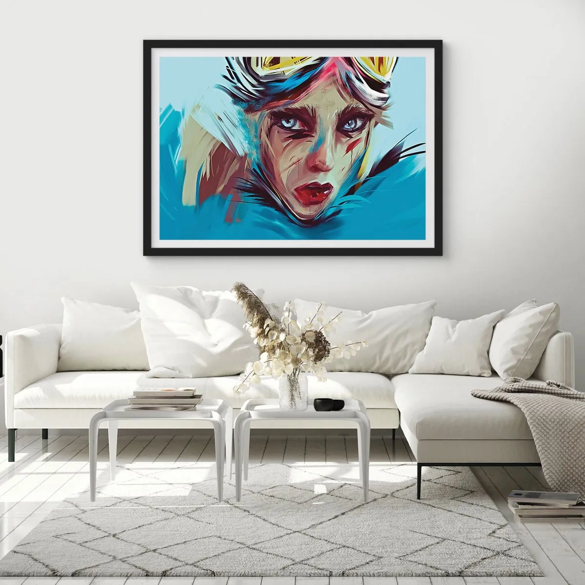 Plakat i sort ramme - Vejkriger - 70x50 cm