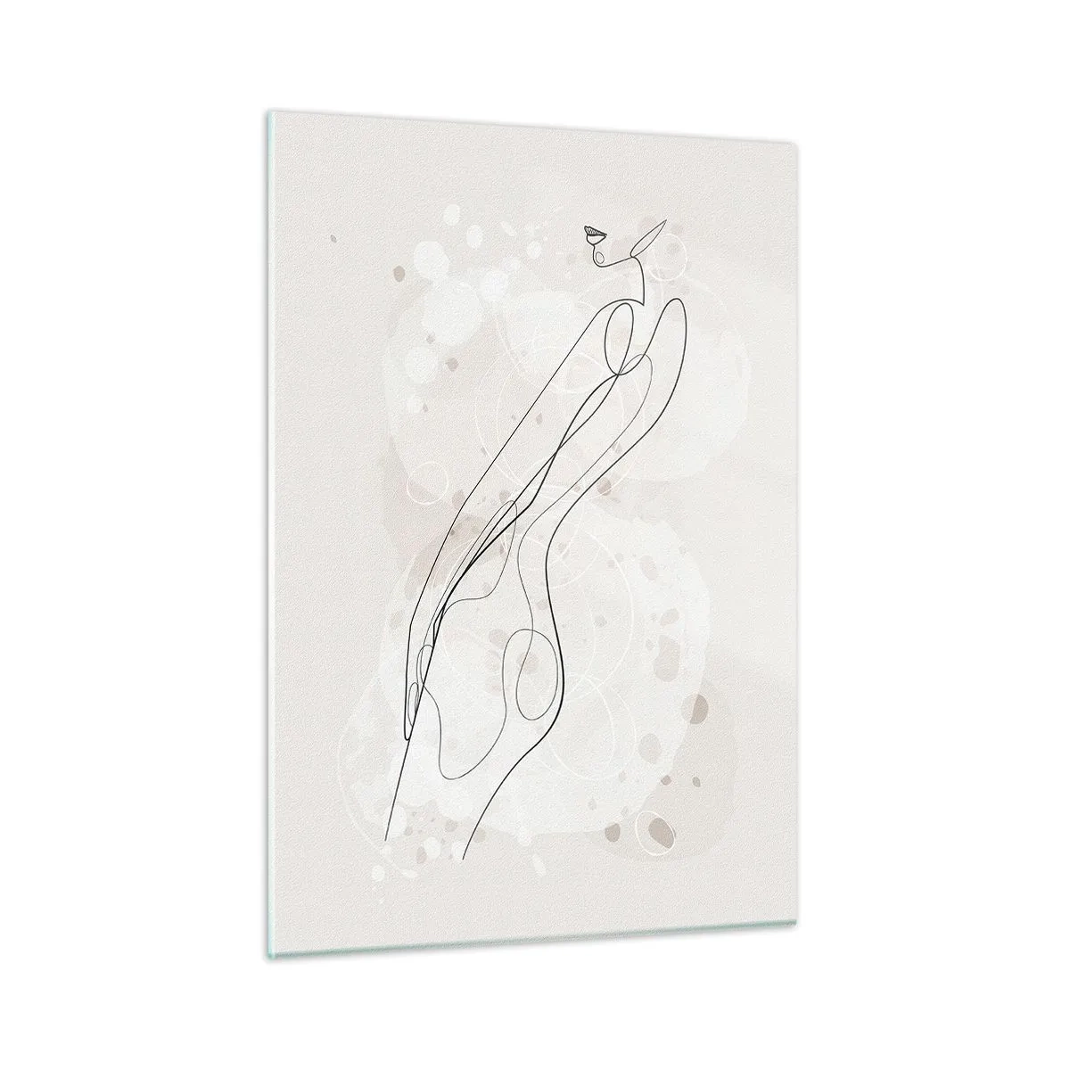 Billede på glas - At forvilde sig med blikket - 50x70 cm