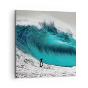 Lærredstryk - Billede på lærred - Udfordring accepteret - 60x60 cm