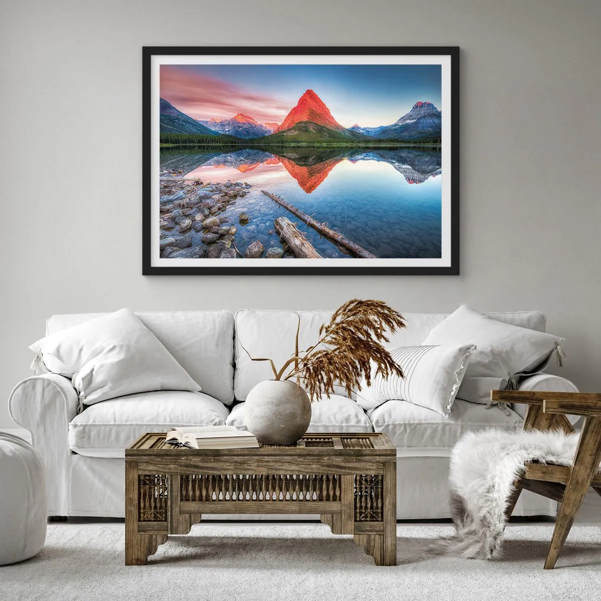 Plakat i sort ramme - Varme og kulde - 70x50 cm