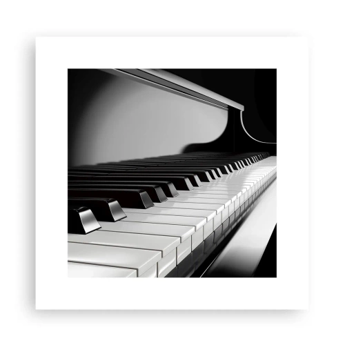 Plakat - Harmoni af former og farver - 30x30 cm