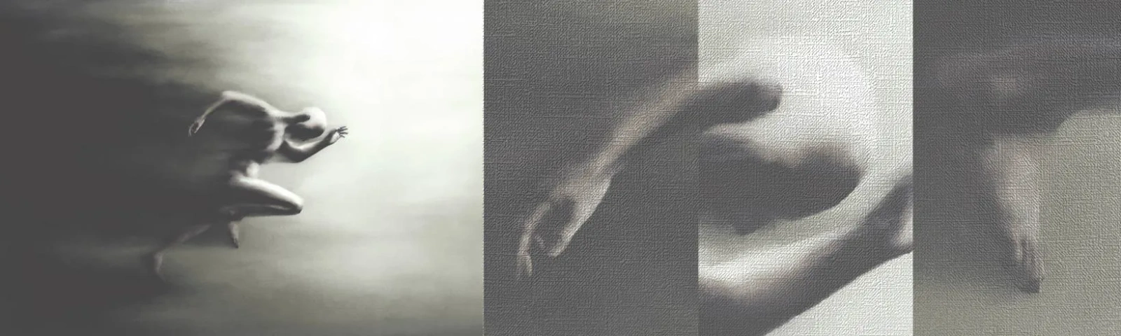 Prøve Fototapet Premium Canvas - Ustoppelig - Sport, Løb, Mørke - 100x30 cm