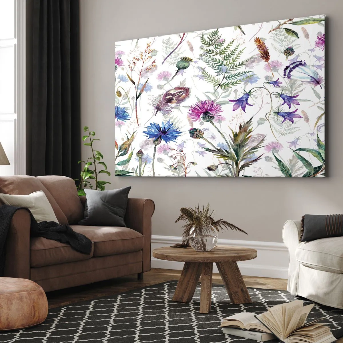 Lærredstryk - Billede på lærred - Polsk herbarium - 100x70 cm