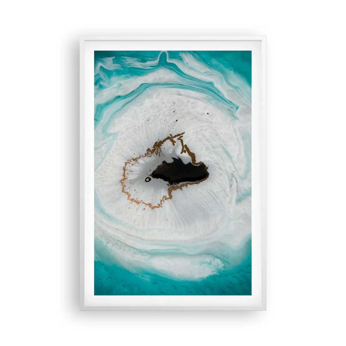 Plakat i hvid ramme - Kom indenfor - 61x91 cm