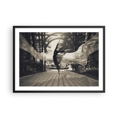 Plakat i sort ramme - Dans i haven - 70x50 cm
