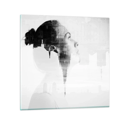 Billede på glas - På begge sider af glasset - 50x50 cm