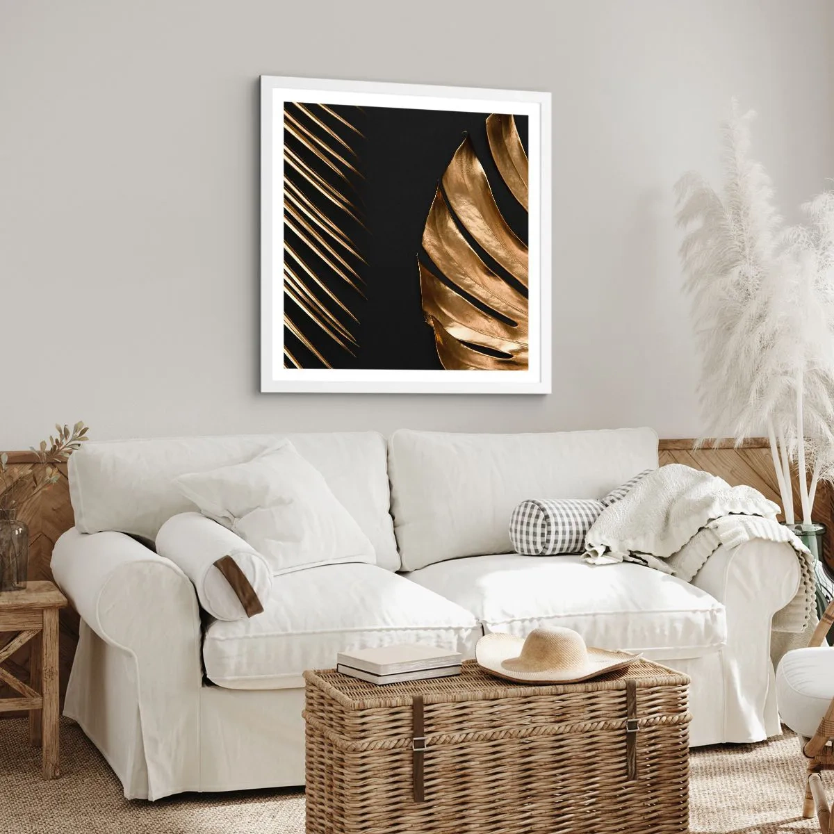 Plakat i hvid ramme - Forskellige, og lige dyre - 60x60 cm