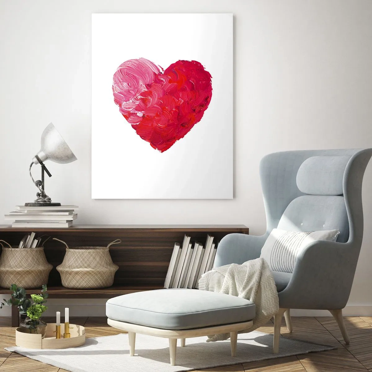Billede på glas - All you need is love - 80x120 cm