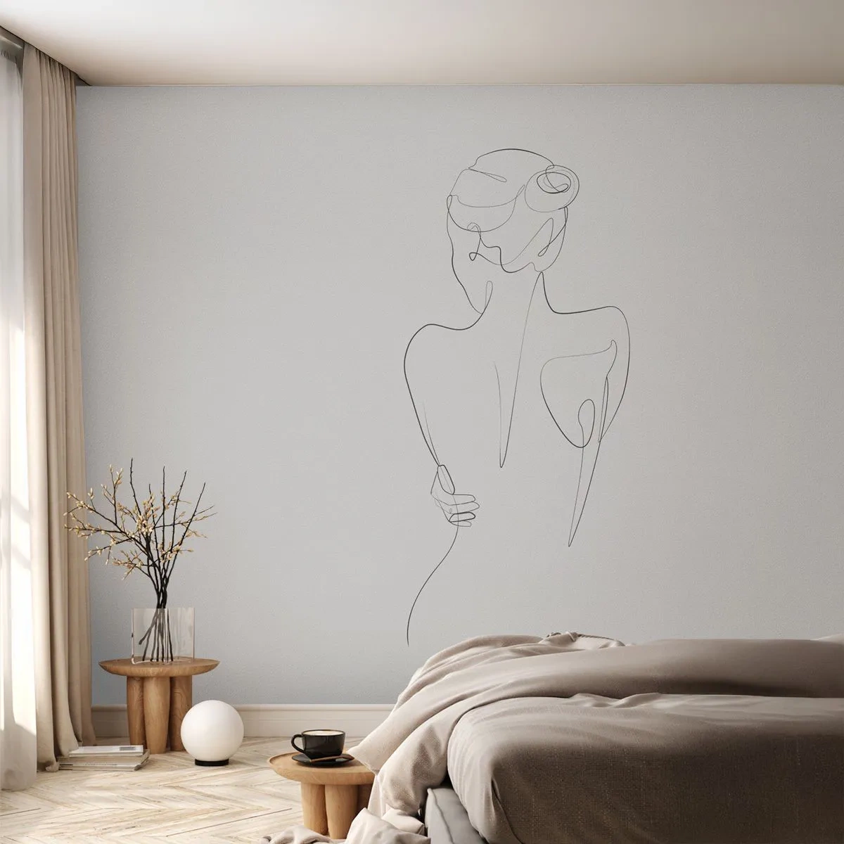Fototapet Premium Canvas - Kroppens musik - Grafik, Legeme, Stykke - 250x175 cm