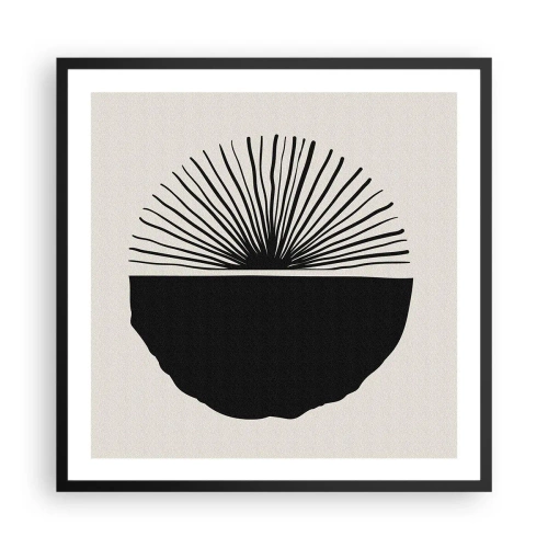 Plakat i sort ramme - En vifte af muligheder - 60x60 cm