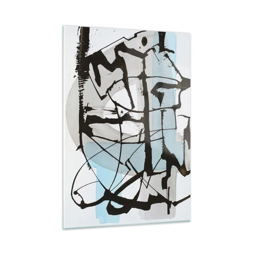 Billede på glas - Ikke desto mindre blå - 50x70 cm