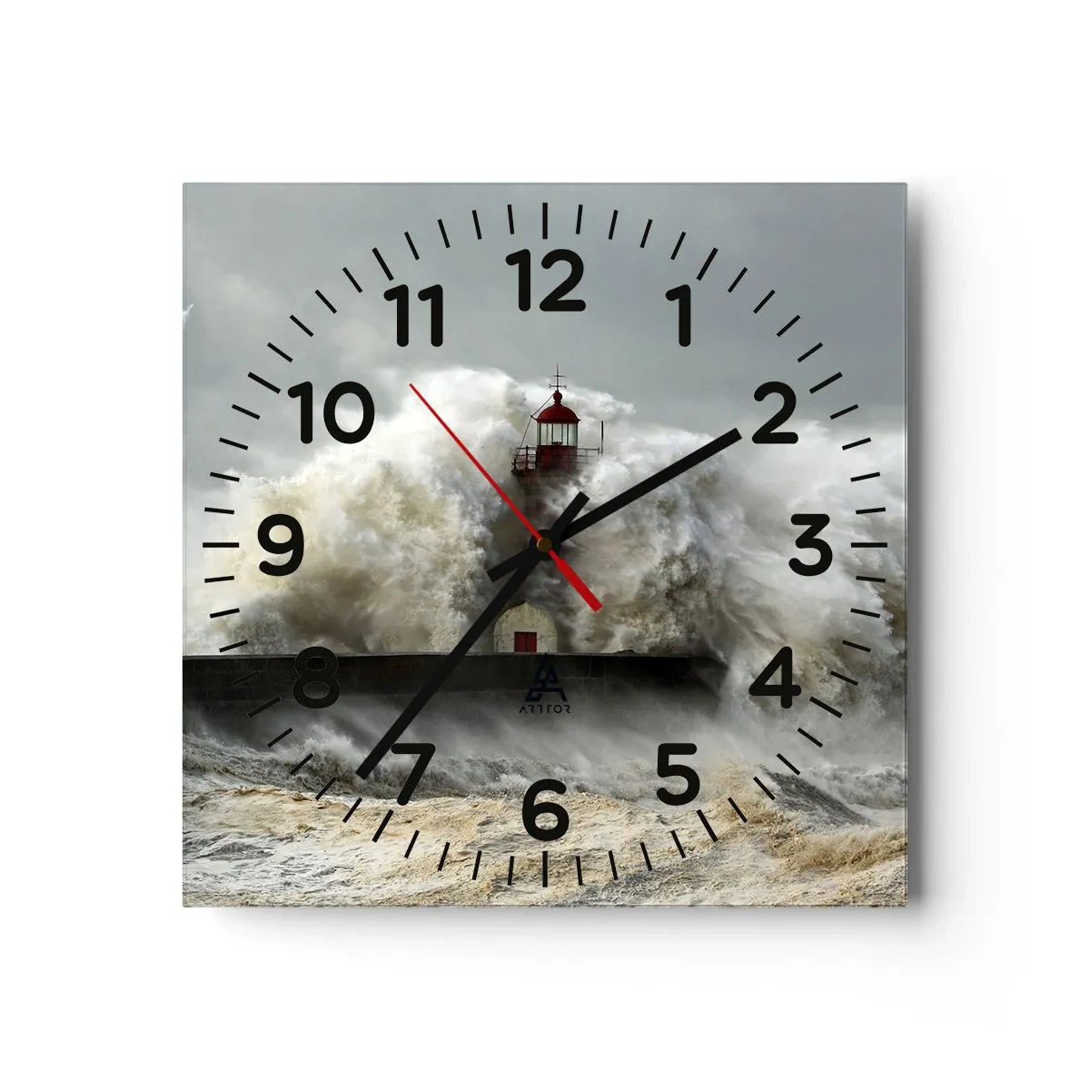 Vægur, Uret - Havets vrede - 30x30 cm