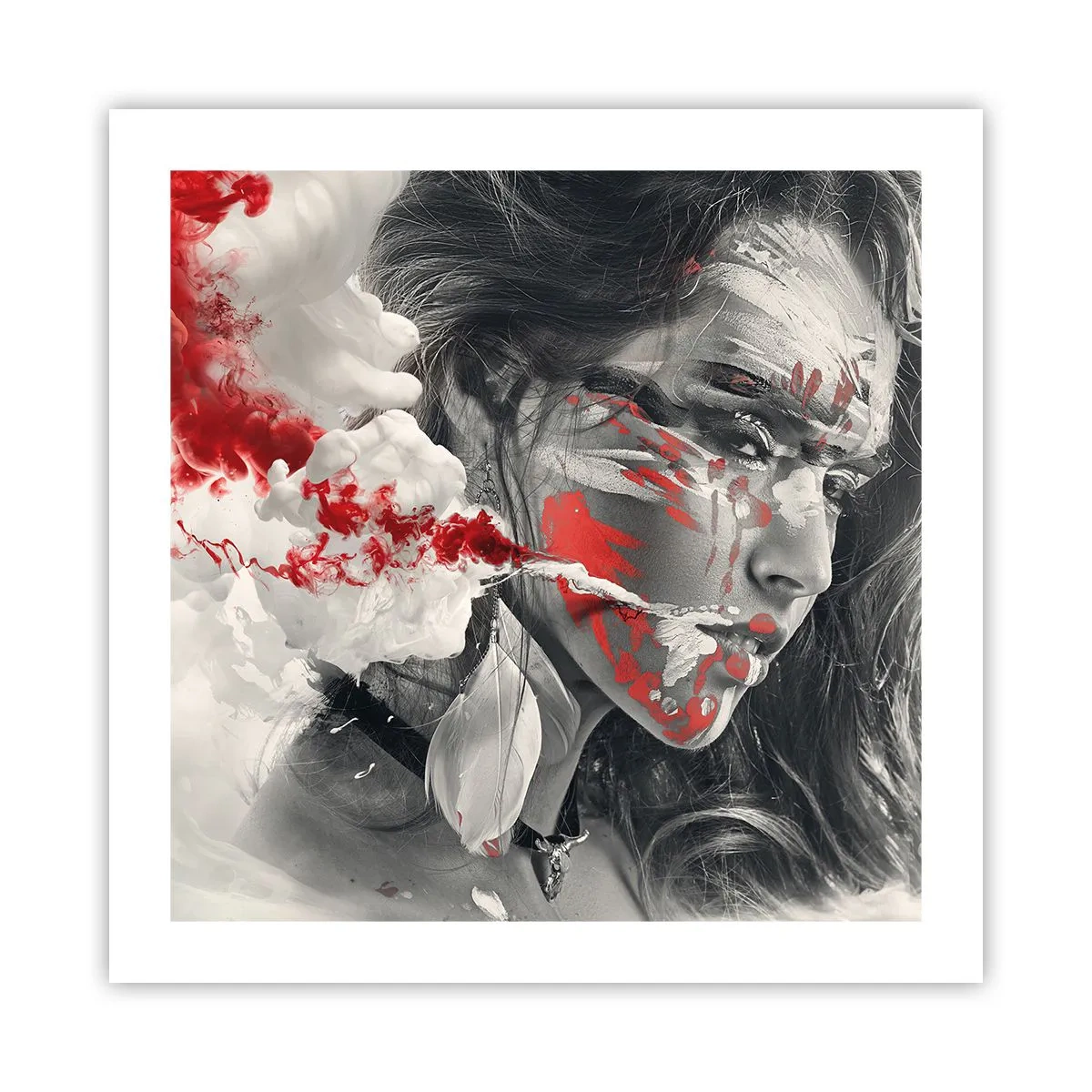 Plakat - I det absurdes damp - 50x50 cm