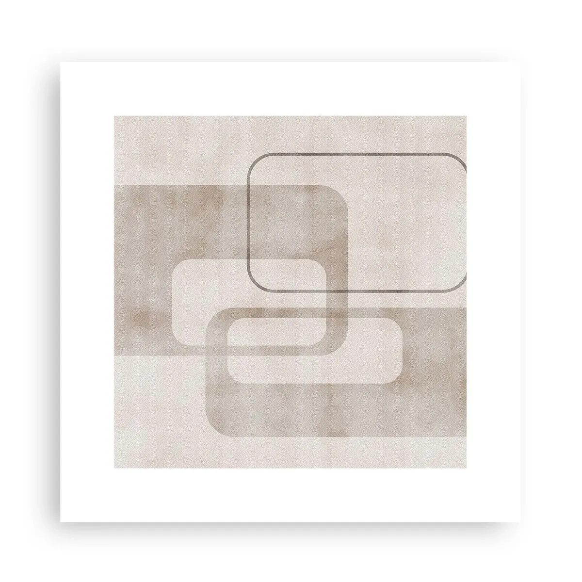 Plakat - Geometrisk fuga - 30x30 cm