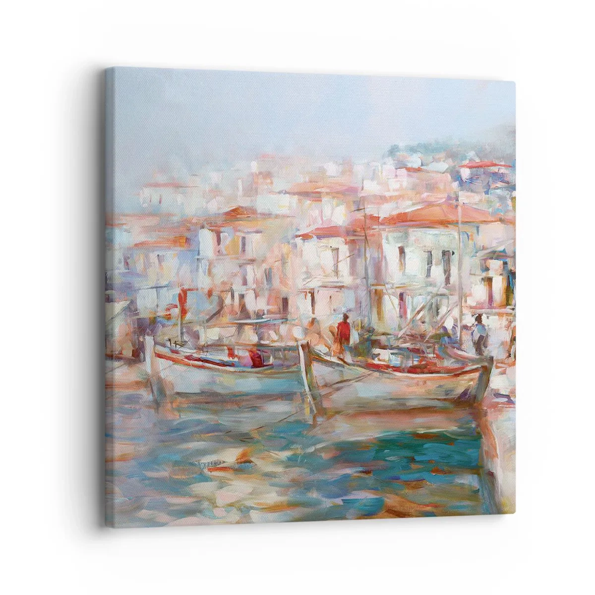Lærredstryk - Billede på lærred - Pastelfarvede helligdage - 30x30 cm