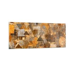 Billede på glas - Verden i form - 100x40 cm