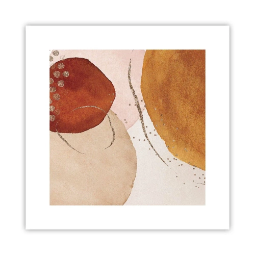 Plakat - Rundhed og bevægelse - 30x30 cm
