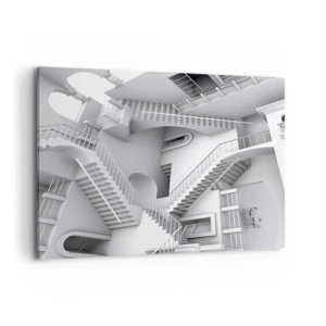 Lærredstryk - Billede på lærred - Rummets paradokser - 100x70 cm