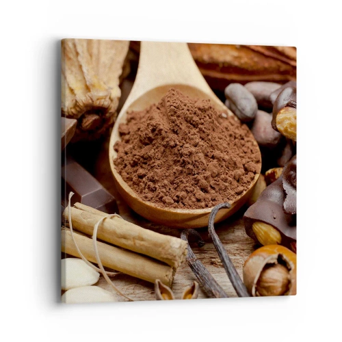 Lærredstryk - Billede på lærred - Bedst mod tristhed - 40x40 cm