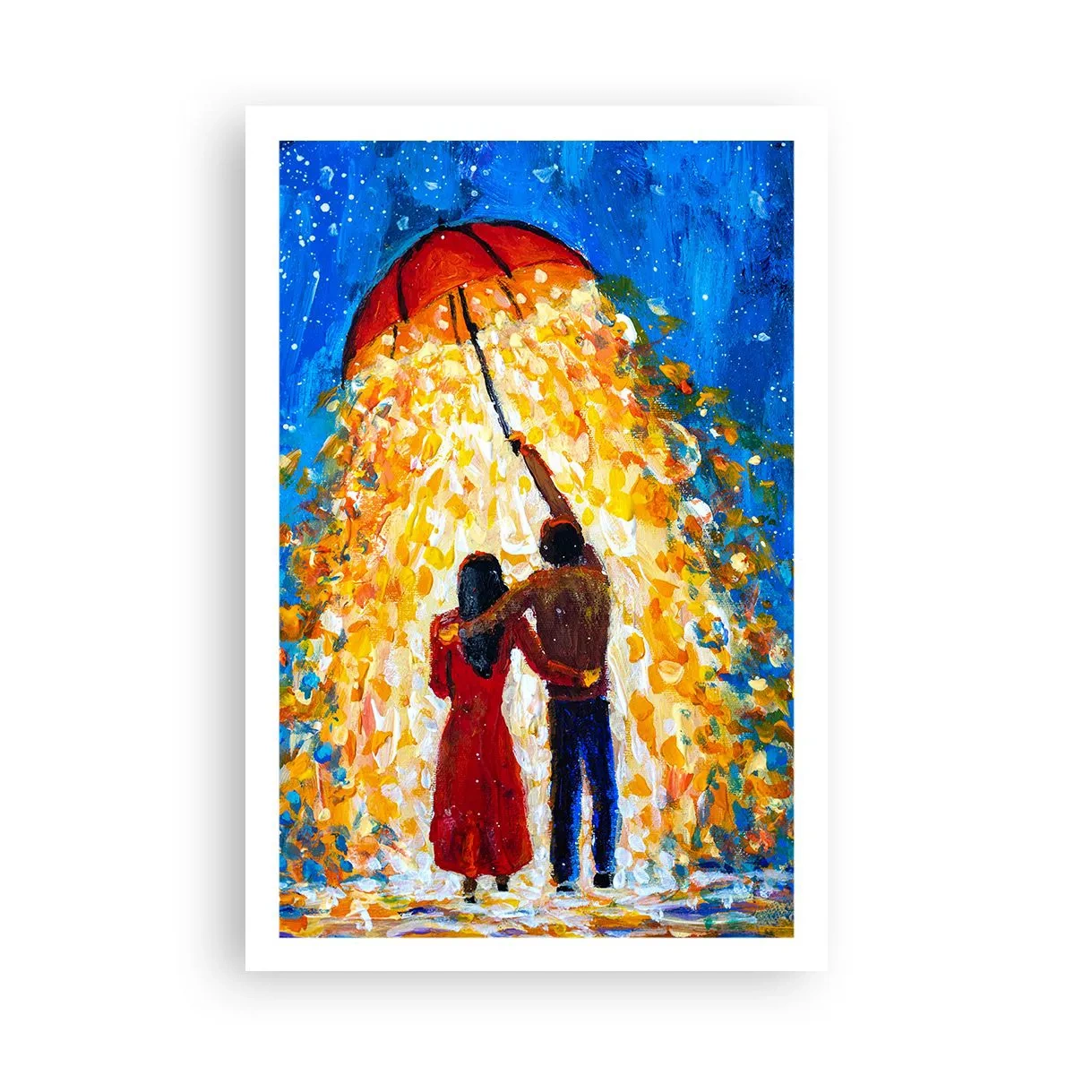 Plakat - Magien ved en regnfuld aften? - 61x91 cm