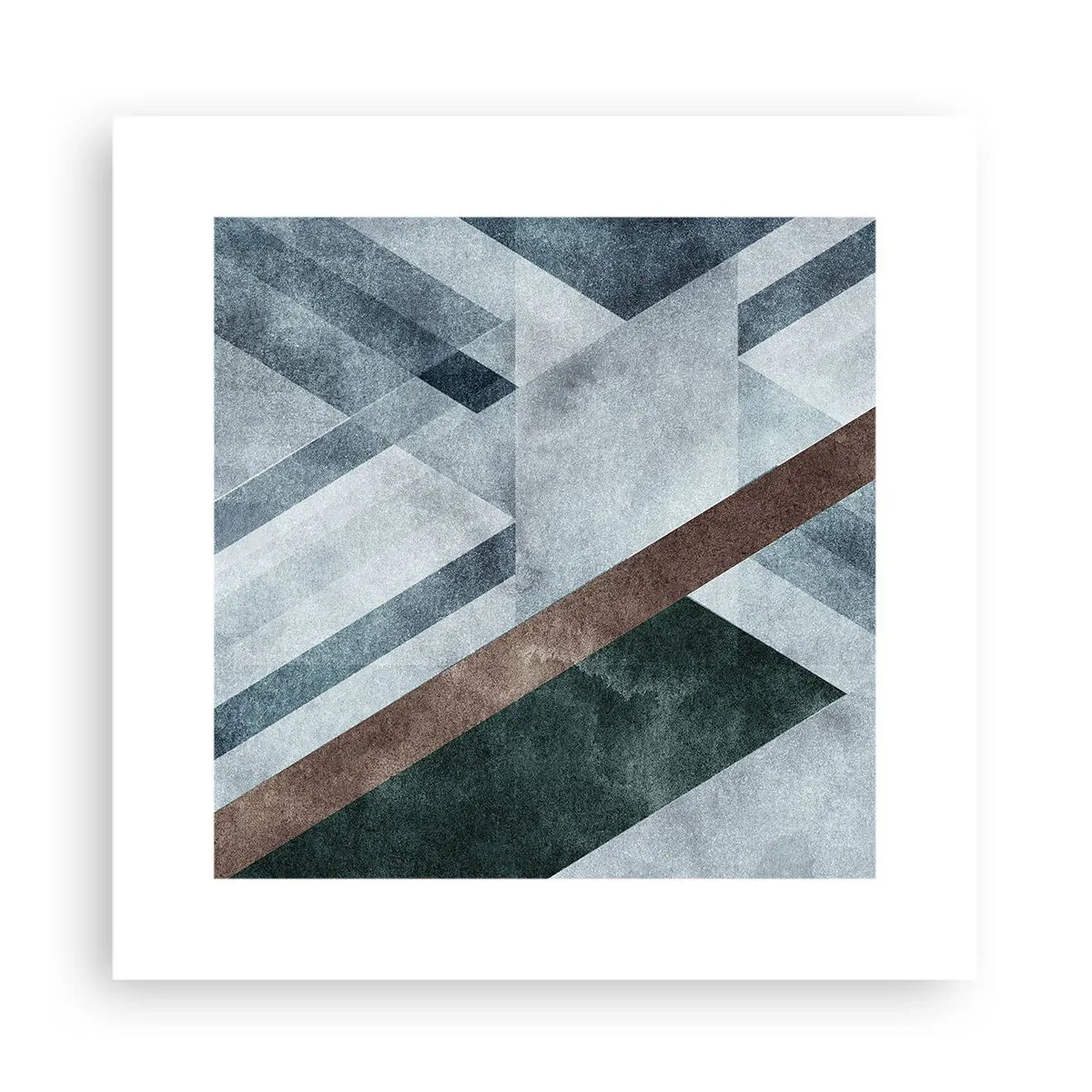Plakat - Sofistikeret elegance i geometri - 30x30 cm