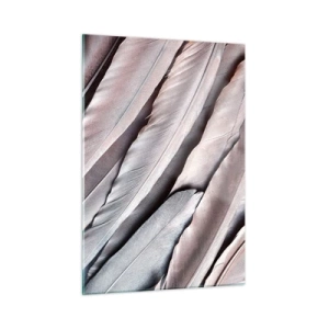 Billede på glas - I lyserødt sølv - 50x70 cm