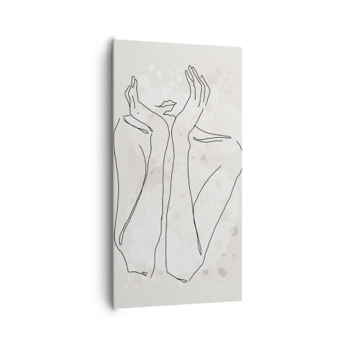 Lærredstryk - Billede på lærred - En drømmende stund - 65x120 cm