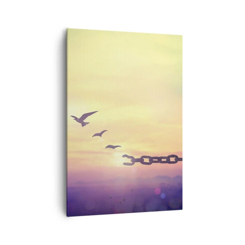 Lærredstryk - Billede på lærred - Sejr for frihed - 70x100 cm