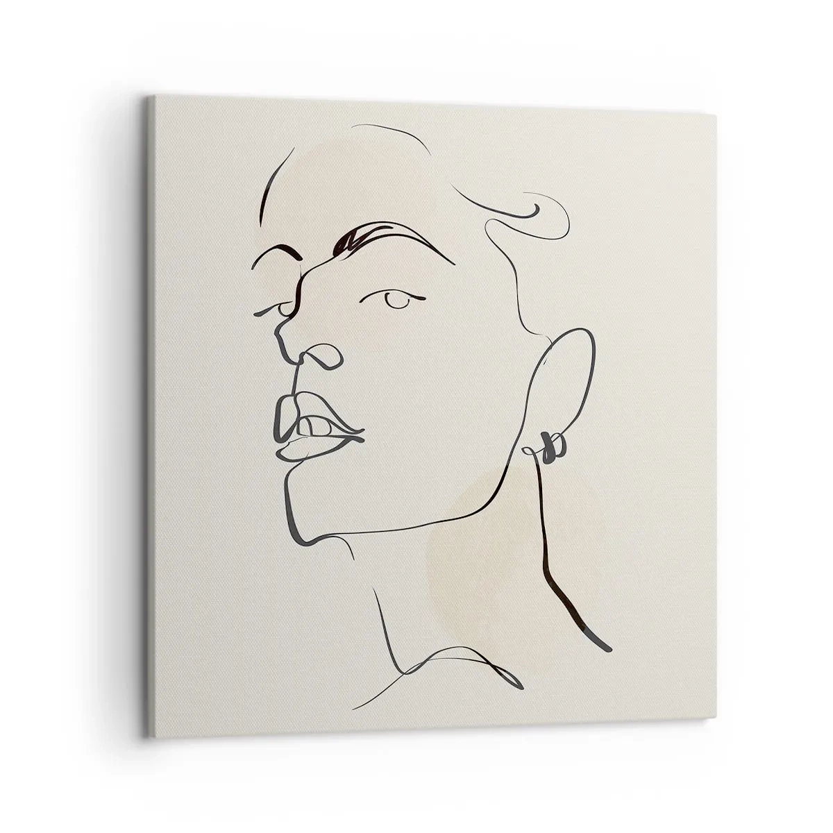 Lærredstryk - Billede på lærred - Et stolt blik - 50x50 cm