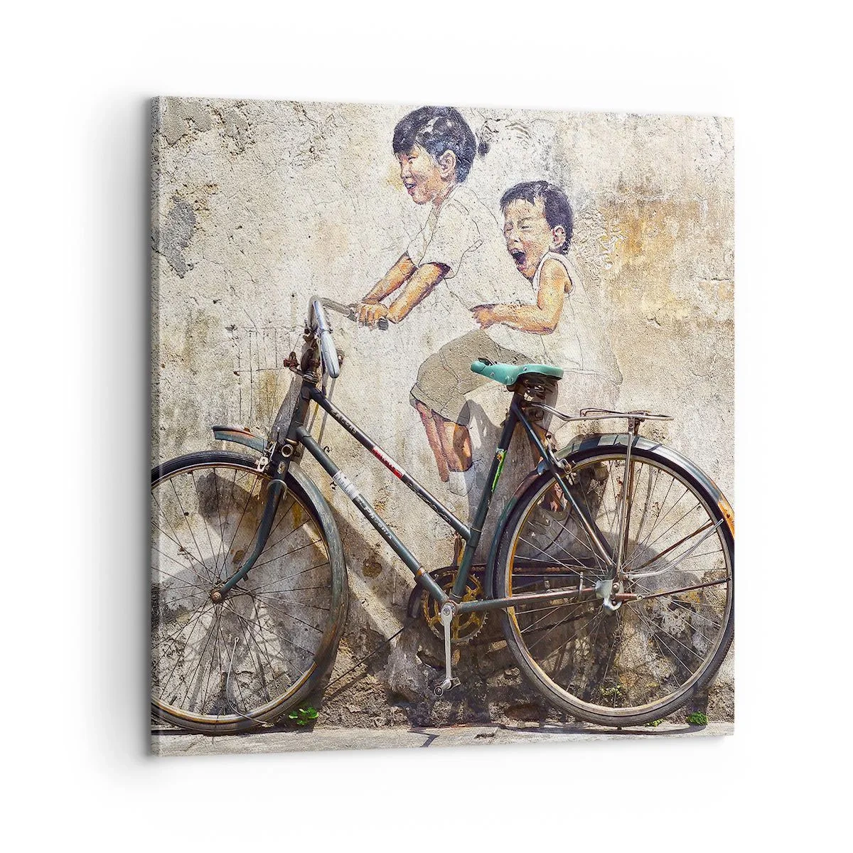 Lærredstryk - Billede på lærred - Sandt eller falsk? - 60x60 cm