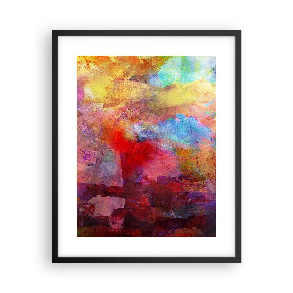 Plakat i sort ramme - Et kig ind i regnbuen - 40x50 cm