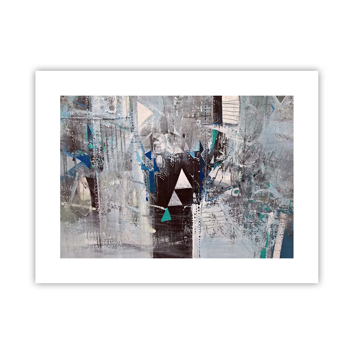 Plakat - Overordnet rækkefølge af trekanter - 40x30 cm