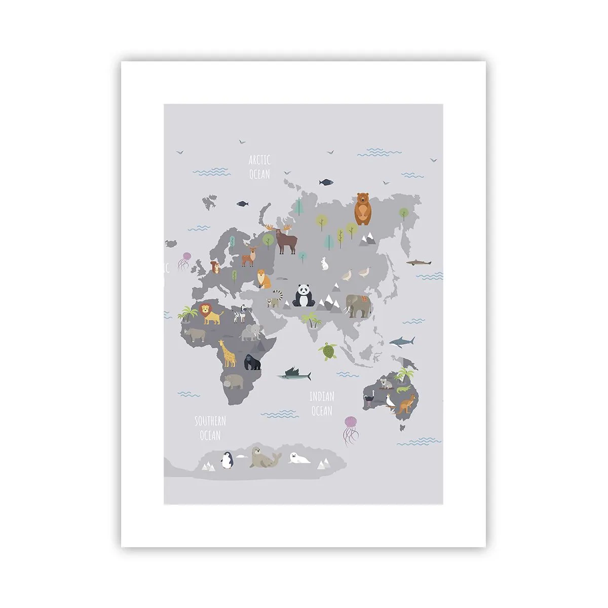 Plakat - Fortæl mig, hvor du er fra... - 30x40 cm