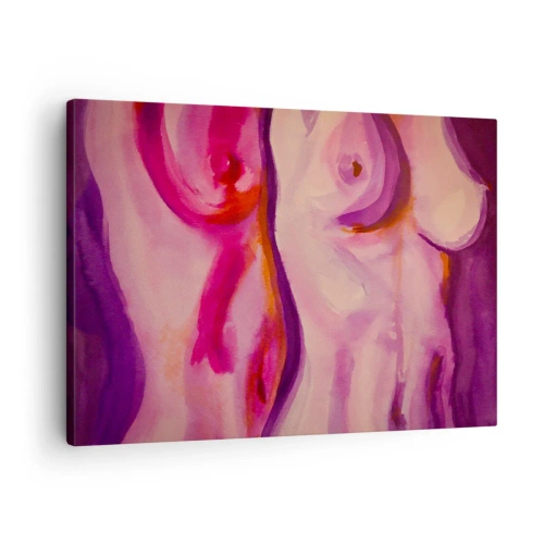 Lærredstryk - Billede på lærred - En ode til kvindelighed - 70x50 cm