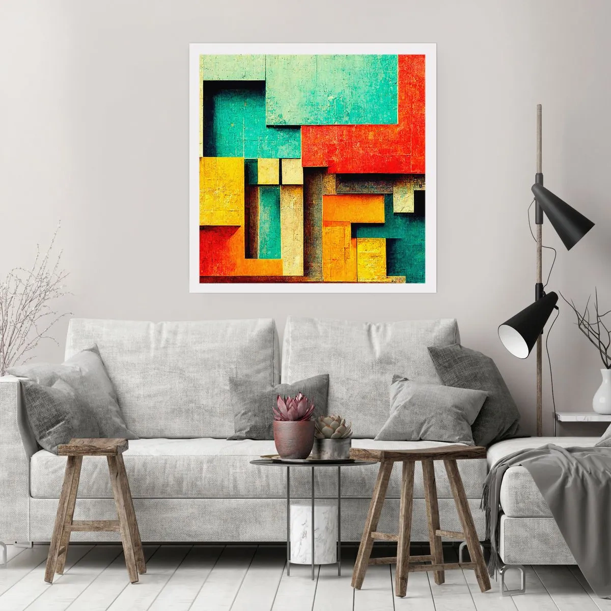 Plakat - Festival for rette vinkler - 40x40 cm