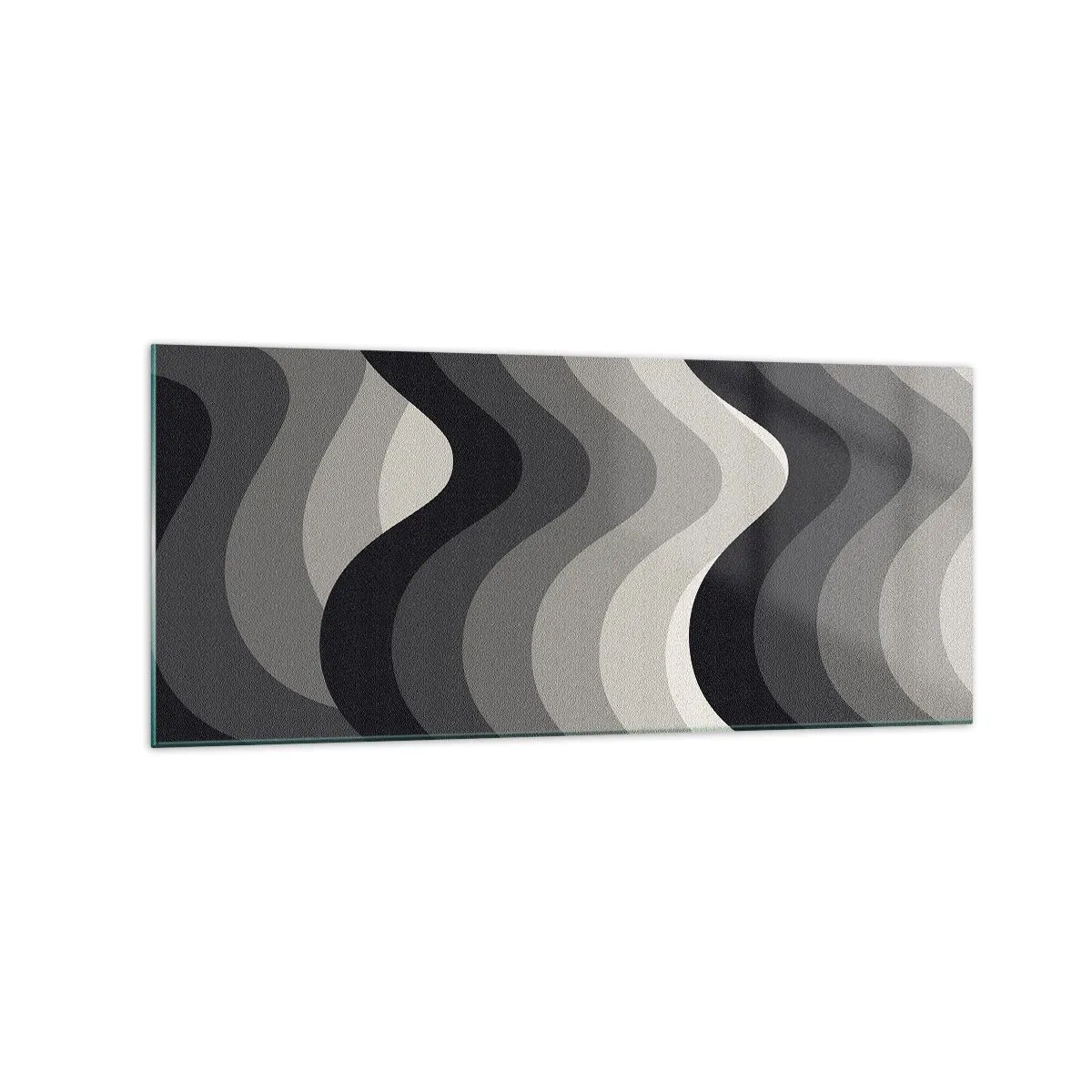 Billede på glas - Bølge efter bølge - 120x50 cm