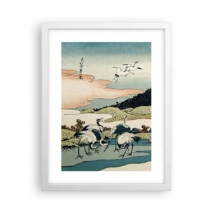 Plakat i hvid ramme - I japansk ånd - 30x40 cm