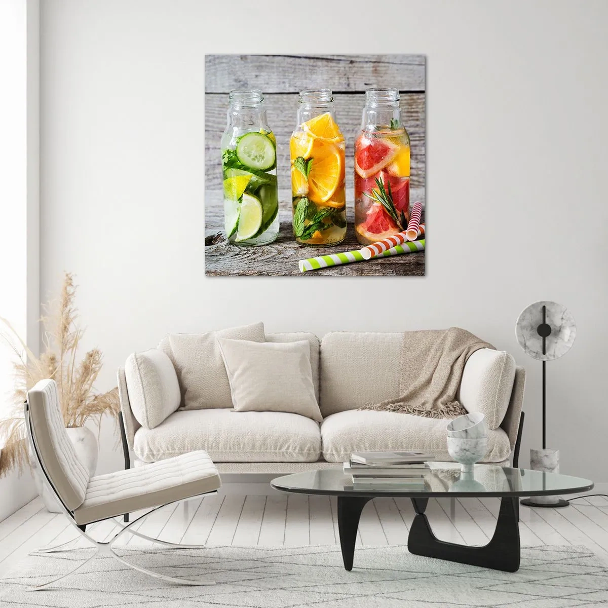 Billede på glas - Sund af natur - 40x40 cm